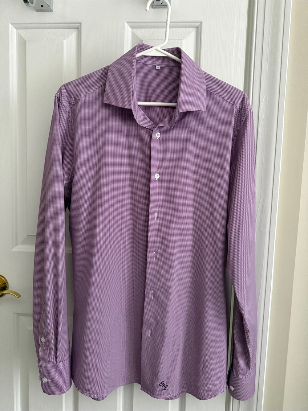 Men's Long-Sleeve Dress Shirt in Lavender Purple